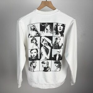 OFFICIAL Taylor Swift The Eras Tour Crewneck Sweatshirt White Fits Size Small